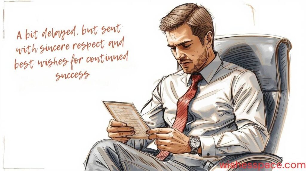 Belated Birthday Wishes for Formal & Work Relationships