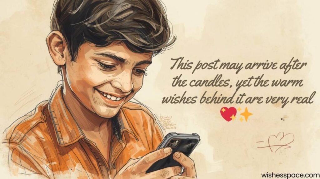 Belated Birthday Wishes for Social Media