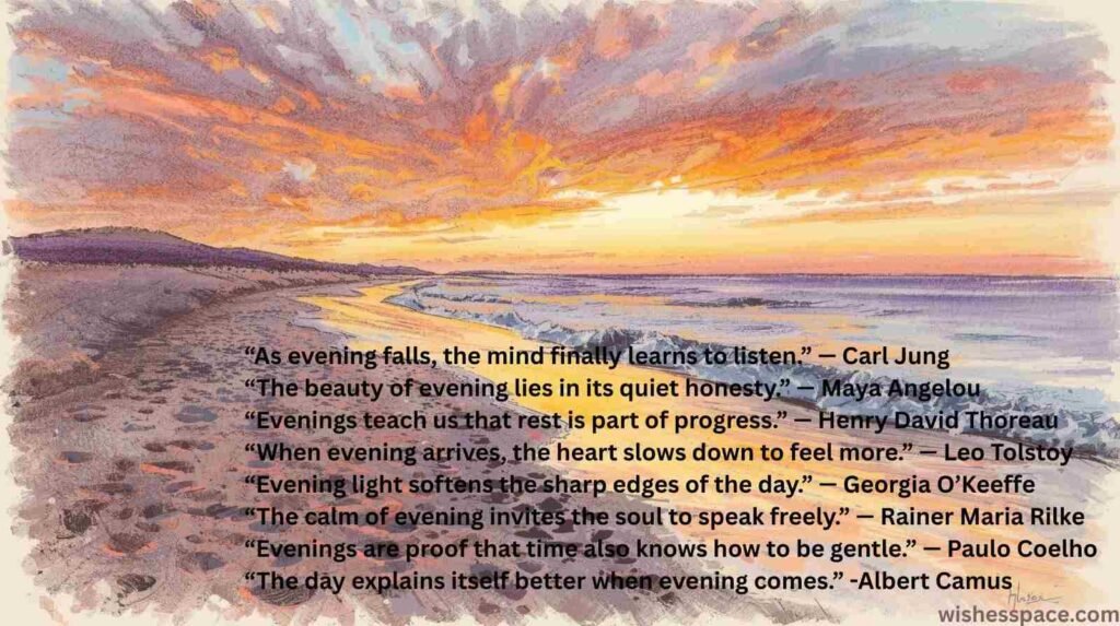 Quotes of Famous Personalities About Beauty of Evening