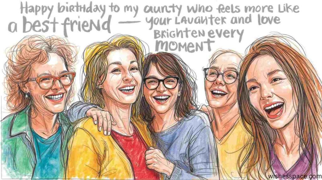 Birthday Wishes for Aunty Like Friend